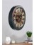 Salon Ofis Duvar Saati Gri Metal Çerçeve 36 cm 1