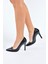 Siyah Suni Deri Kadın Ince Topuklu Stiletto L253971509 3