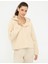 Pierre Cardin Dynamic Camel Crop Top Sweatshirt 50244908-VR015 1