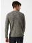 12160904 Fresh Knit O Yaka Erkek Haki Melanj Kazak 2
