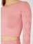 Naples Uzun Kol Crop Top Econyl Pembe 3