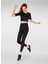 Naples Kısa Kol Crop Top Econyl Siyah 1