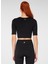Naples Kısa Kol Crop Top Econyl Siyah 2