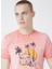 Erkek Pembe Bisiklet Yaka T-Shirt 2