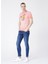Erkek Pembe Bisiklet Yaka T-Shirt 3