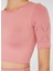 Naples Kısa Kol Crop Top Econyl Pembe 2