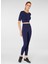 Naples Kısa Kol Crop Top Econyl Lacivert 1