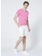 Polo Studio X Fabrika V Yaka Basic Pembe Triko 5
