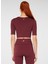 Naples Kısa Kol Crop Top Econyl Bordo 3