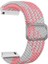 Huawei Watch Gt 3 Active 46MM Kordon Örgülü Kumaş Ayarlanabilir Krd 01 Pembe 1