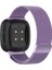 Samsung Galaxy Watch 46MM / 3 45MM Kordon Mobaxaksesuar Milano Loop Kordon Açık Mor 1