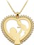 Altın Anne Bebek Kalp Kolye 1