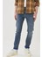 Luke Slim Tapered Fit Normal Bel Esnek Jean Kot Pantolon 1
