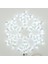LED Işıklı Kar Tanesi Yılbaşı Süsü 220V Beyaz 50 cm 2