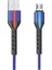 KC-178 1.0m 3.4A Ledli Hızlı Micro-Usb Örme Hasır Kablo 1