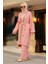 - Kimono Pudra Tesettür Üçlü Takım 51910PD 1