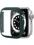 Apple Watch 7 45 mm Uyumlu Ekran Koruyucu Kasa Koruma Full Body Gard Tüm Gövde Koruyucu Tam Koruma Koyu Yeşil 3