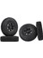 4pc Rc Lastikler ve Tekerlek Rım Seti 1.55 Beadlock 1/10 Buggy Off-Road Siyah Için (Yurt Dışından) 2