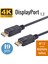 Displayport Kablo - 19 Pin - 165 Hz Destekli - 21 Gbit, 1 metre 3
