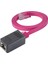 CAT6 Uzatma Seti, Yassı Ethernet Kablo ve Ekleyici, Fuşya, 50 cm 1