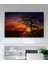 Günbatımı Kırmızı Gökyüzü Bulutlar Kanvas Tablo 1