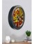 Salon Ofis Duvar Saati Gri Metal Çerçeve 36 cm 1