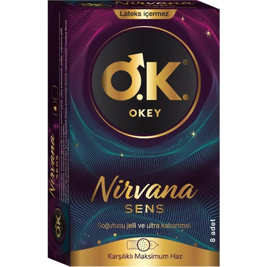 Okey Nirvana Sens Prezervatif 8'li