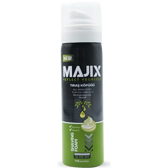 Majix Tıraş Köpüğü Olive Oil 50 ml