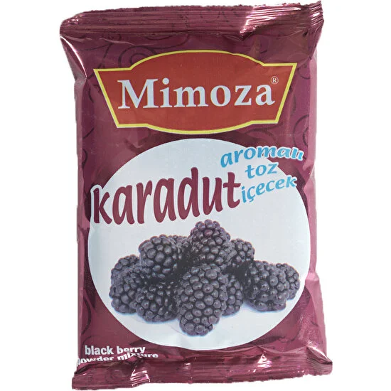 Mimoza Karadut Aromalı Sıcak Toz Içecek Oralet'i  Kış ve Meyve Çayı Kafe Içecekleri 24'lü