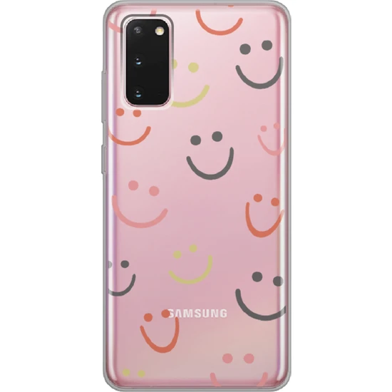 Spoyi Samsung Galaxy S20 Fe Gülümse Tasarımlı Süper Şeffaf Telefon Kılıfı