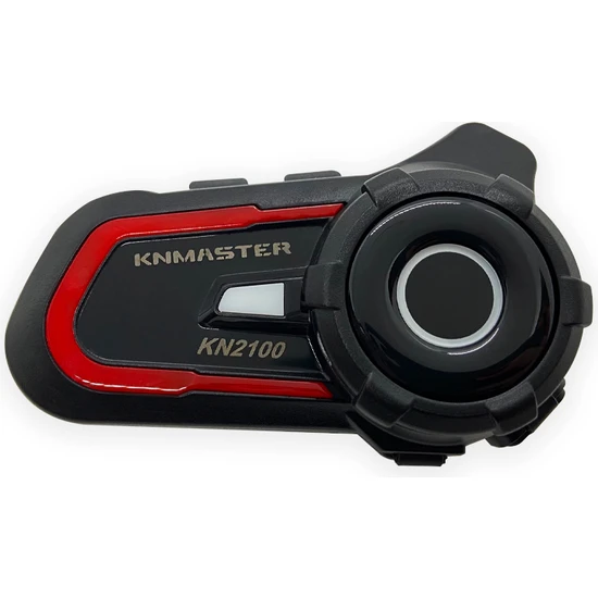 Knmaster Kn2100 Kask İnterkom Bluetooth Intercom Kulaklık Seti Kırmızı