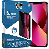 Buff iPhone 13/13 Pro 5d Privacy Ekran Koruyucu