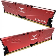 Team T-Force Vulcan Z Red 32 GB (2X16) Ddr4 3200 Mhz CL16 Ram TLZRD432G3200HC16FDC01