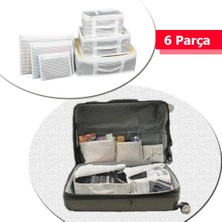 Easyso Bavul Içi Düzenleyici Valiz Organizer 6 Lı Set - Çizgili-