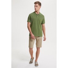 Lee Cooper Twins Erkek Pike Polo Yaka T-Shirt Yeşil