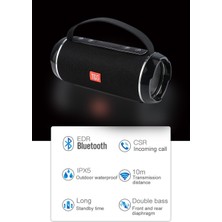 T&G Tws Açık Suya Dayanıklı Taşınabilir Yüksek Güçlü Bluetooth Hoparlör Kablosuz Ses Sütunu Subwoofer Müzik Merkezi 3D Stereo R (Yurt Dışından)