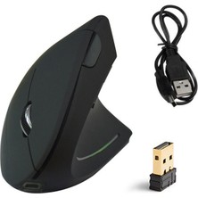 Good Shop Ergonomik Rahat Dikey Kablosuz Mouse USB Şarj (Yurt Dışından)