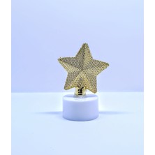 herkesetoptantic Mini Metal Yıldız Masa/Gece Lambası (Gold)