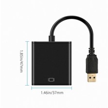Good Shop Hd 1080P USB 3.0 HDMI Video Kablosu Adaptörü Dönüştürücü Pc Dizüstü Hdtv LCD Tv Için (Yurt Dışından)