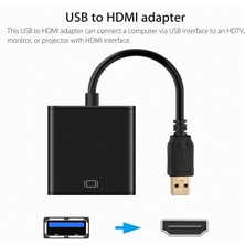 Good Shop Hd 1080P USB 3.0 HDMI Video Kablosu Adaptörü Dönüştürücü Pc Dizüstü Hdtv LCD Tv Için (Yurt Dışından)