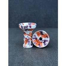 NovaBowls Spiral - Orange-Lilac-White Phunnel Seramik Lüle