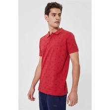 Lee Cooper Pool Erkek Pike Polo Yaka T-Shirt Kırmızı