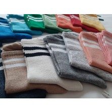 Dea Giyim Unisex Çizgili Kolej Çorap 6 Çift