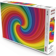 Nova Puzzle 1000 Parça Gökkuşağı Girdabı Spiral Puzzle