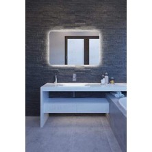 Toprak Dekor 80*60 Düz Ledli Banyo Aynası