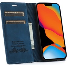 Lnobern Retro Buzlu Cüzdan Cep Telefonu Kickstand Kılıfı iPhone 13 Mini (5,4 Inç) ile Uyumlu (Yurt Dışından)