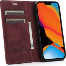 Lnobern Retro Buzlu Cüzdan Cep Telefonu Kickstand Kılıfı iPhone 13 Mini (5,4 Inç) ile Uyumlu (Yurt Dışından)