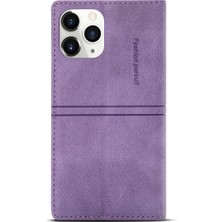 Lnobern Retro Buzlu Cüzdan Cep Telefonu Kickstand Kılıfı iPhone 11 Pro (5,8 Inç) ile Uyumlu (Yurt Dışından)