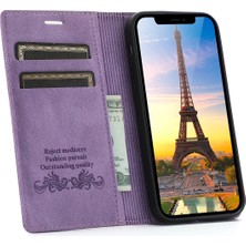 Lnobern Retro Buzlu Cüzdan Cep Telefonu Kickstand Kılıfı iPhone 11 Pro (5,8 Inç) ile Uyumlu (Yurt Dışından)