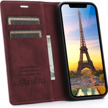 Lnobern Retro Buzlu Cüzdan Cep Telefonu Kickstand Kılıfı iPhone 11 Pro (5,8 Inç) ile Uyumlu (Yurt Dışından)